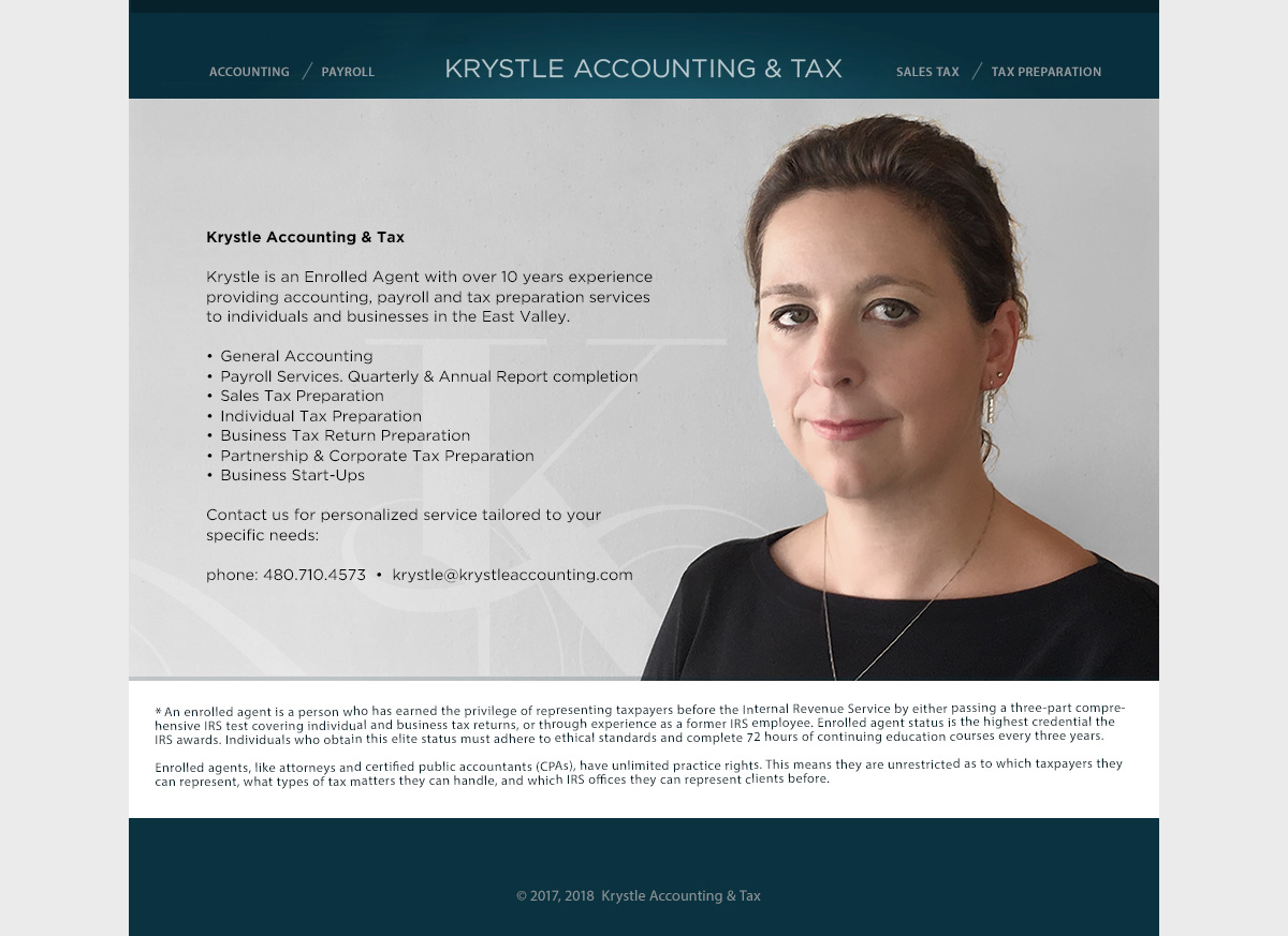Krystle Accounting and Tax Preparation - Phone: 480-710-4573